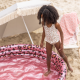 Dievčenské detské plavky s UPF 50+ Leopard béžový od Swim Essentials