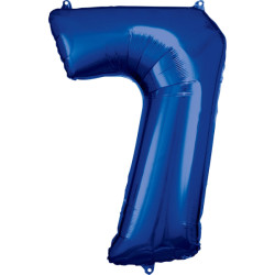 Balón Číslo 7 Modrý