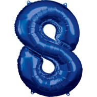 Balón Číslo 8 Modrý