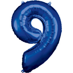 Balón Číslo 9 Modrý