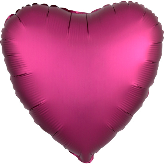 Balón Srdce Tmavo-ružový