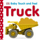 Leporelo Baby Touch and Feel Trucks je neodmysliteľným pokladom v knižnici každého batoľaťa, ktoré fascinujú kolesá.