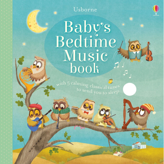 S piatimi melódiami  a mäkkými ilustráciami nočných zvierat, táto kniha uloží vaše bábätko za okamih. 