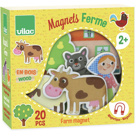 Magnetky s motívom života na farme, dobre padnú do detskej ruky. 
