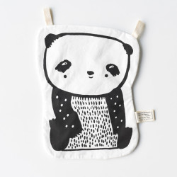 Šuchotavá panda pre bábätká z organickej bavlny