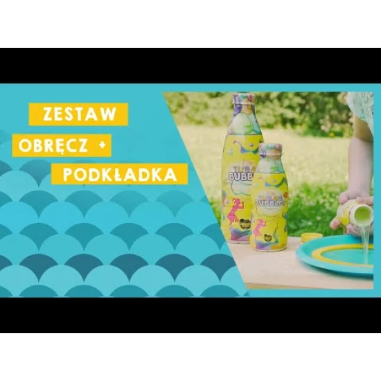 Sada na výrobu mydlových bublín. Obsahuje obruč, tanier a tekutinu.
