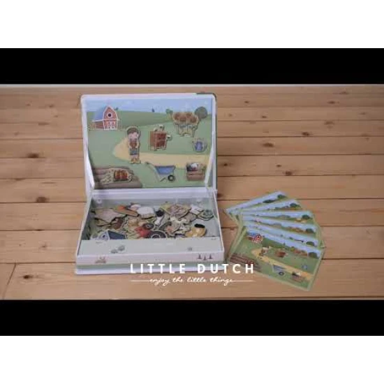 Magnetická hra Forest Friends s lesnými motívmi a vzorovými kartami