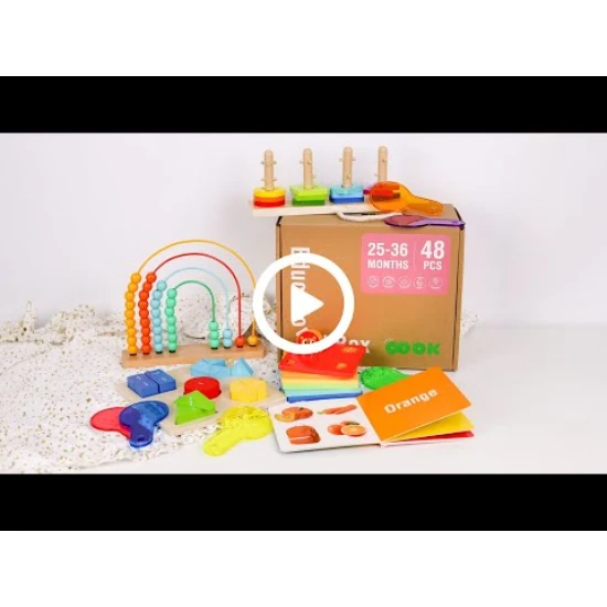 25–36 mesiacov Edukačný box Didaktické hračky od 2 rokov Tooky Toy