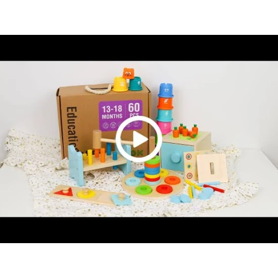 13–18 mesiacov Edukačný box Midi Didaktické hračky od 1 roku Tooky Toy