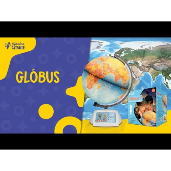 Preskúmajte zemeguľu s hovoriacim glóbusom! Interaktívny glóbus s podsvietením z edície Kúzelné čítanie.
