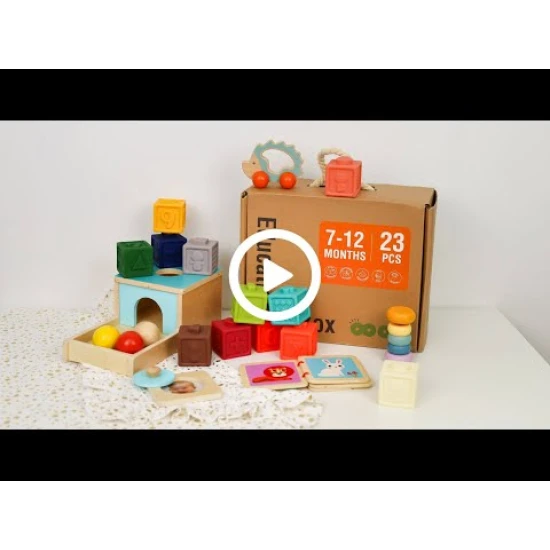 7–12 mesiacov Edukačný box Mini Montessori hračky pre bábätká Tooky Toy