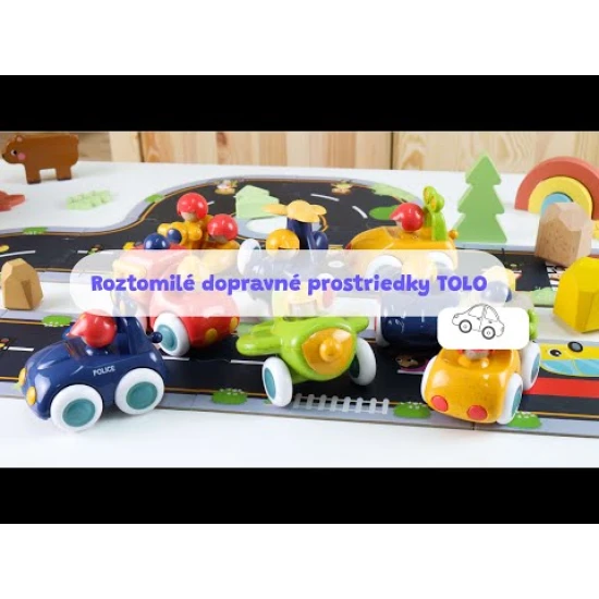 Tolo Helikoptéra farebná a veselá hračka s pohyblivými kolesami