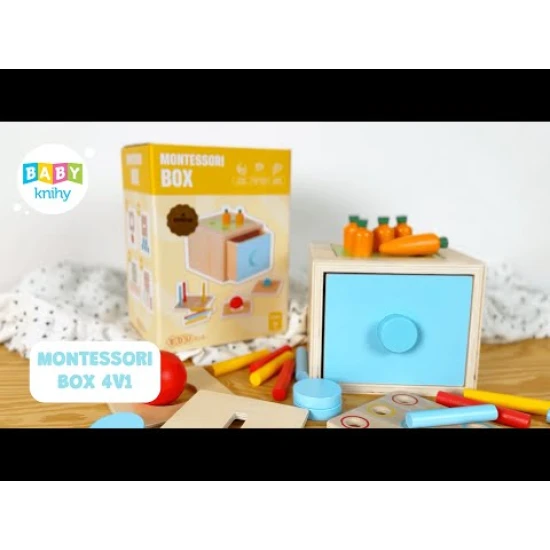Montessori box 4v1 je najlepšia multifunkčná hračka pre rozvoj detí