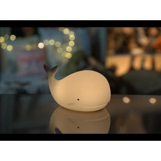 Detská dotyková lampa s diaľkovým ovládaním Veľryba