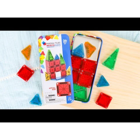 Magnetická stavebnica MAGNA-TILES vhodná na cestovanie.