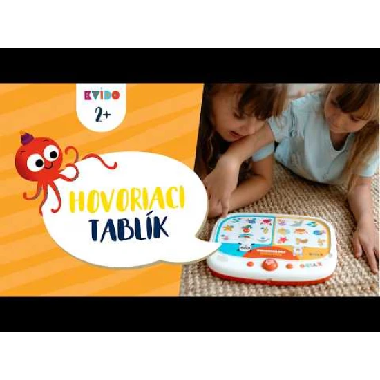 Albi Kvído Hovoriaci tablík – dotyková tabuľka so zvukmi, kartami a puzzle pre deti od 2 rokov