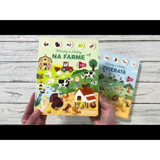 Hľadaj a spoznávaj s touto zvukovou knihou zvieratá z rušnej farmy!