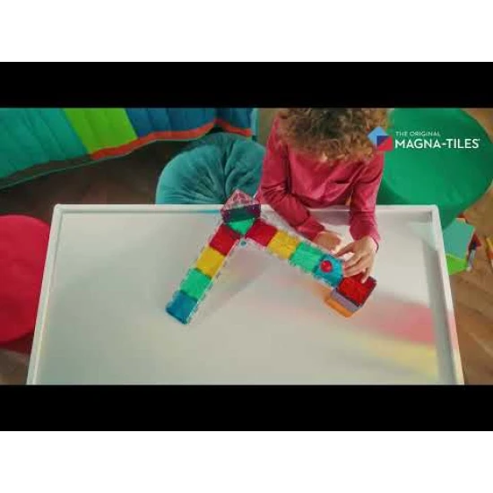 Magnetická stavebnica MAGNA-TILES Rail Racers – 33-dielna guličková dráha s koľajnicami pre deti