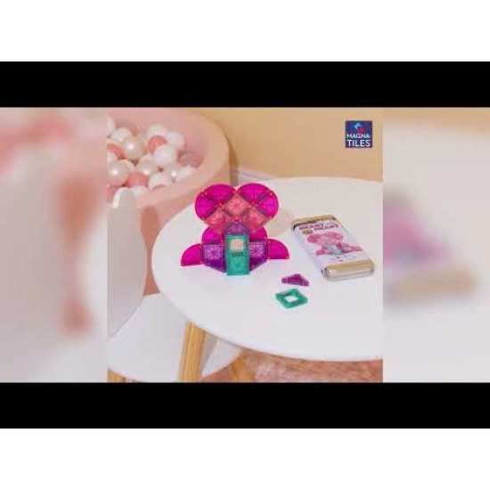 Magnetická stavebnica microMAGS Heart to Heart 26 dielov vhodná na cestovanie.