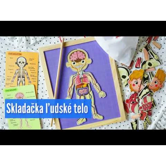  Magnetická skladačka Ľudské telo pre deti