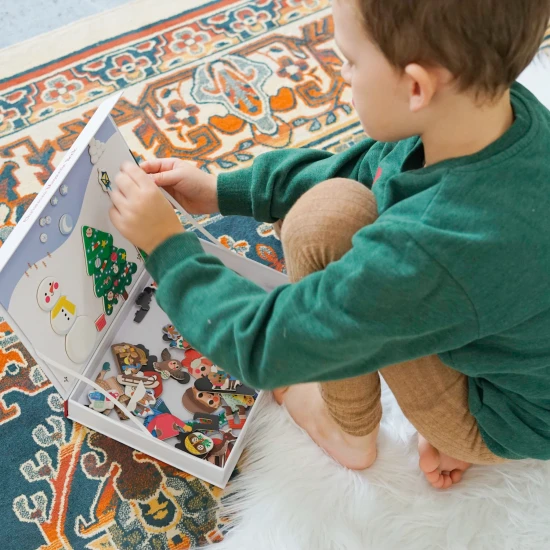Magnetická kniha s témou Vianoc pre deti