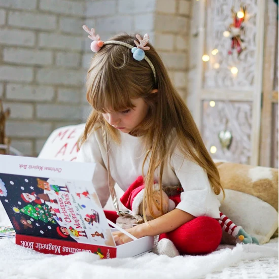 Magnetická kniha s témou Vianoc pre deti