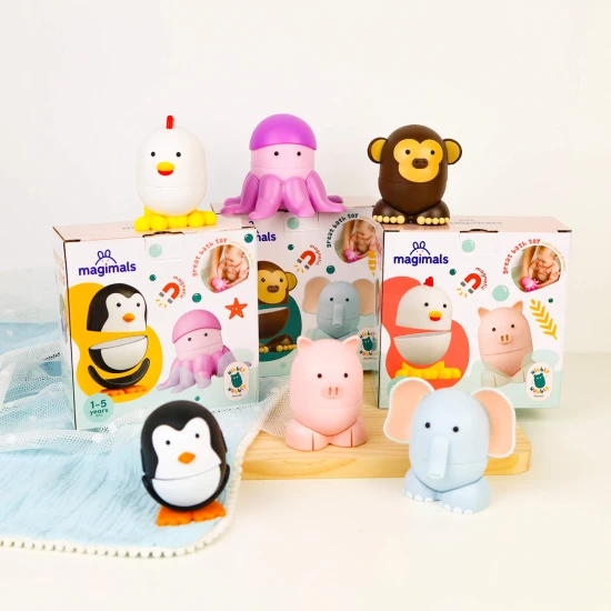 Magnetická skladačka pre bábätká Safari Magimals