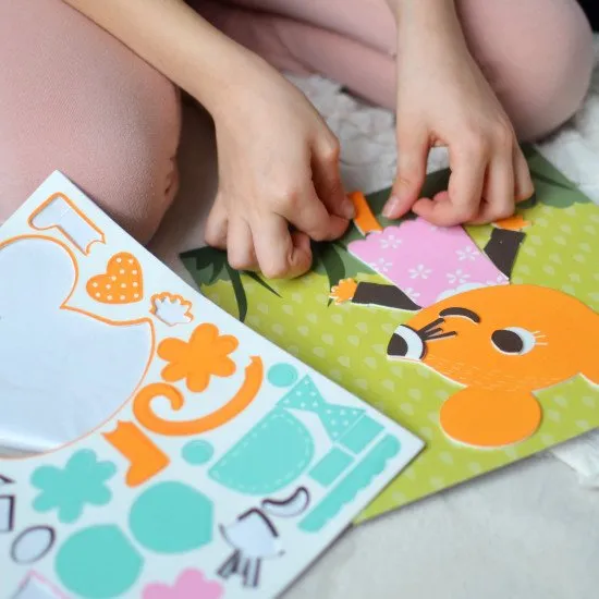 Kreatívna súprava pre deti Penová mozaika Domáce zvieratá Crea Lign