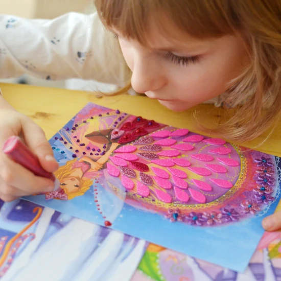 Kreatívna súprava Trblietavá mozaika Svet víl  Crea Lign