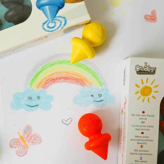 Ergonomické voskovky pre najmenších Crea Lign