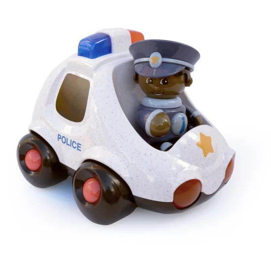 First Friends Policajné auto – Interaktívna hračka s pohyblivou figúrkou policajta pre deti