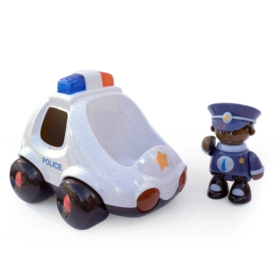 First Friends Policajné auto – Interaktívna hračka s pohyblivou figúrkou policajta pre deti