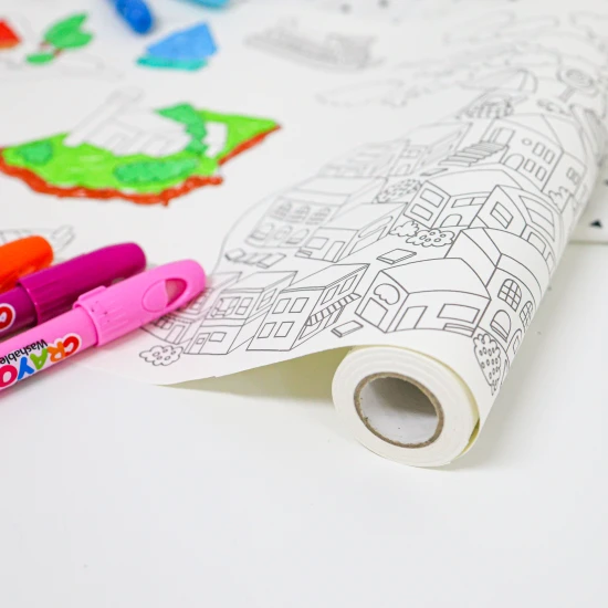 Velká omaľovánka v rolke Mestá sveta Tookyland