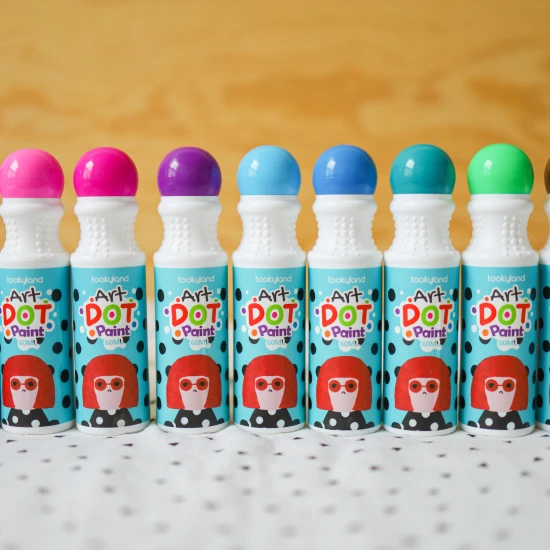 Farby v tube na Dot painting Umývateľné 12 ks Tookyland