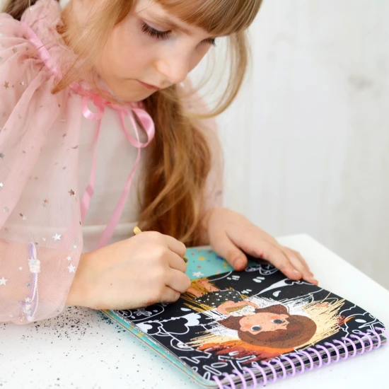 Vyškrabávací blok Obleč postavičky Kreatívna sada Tookyland