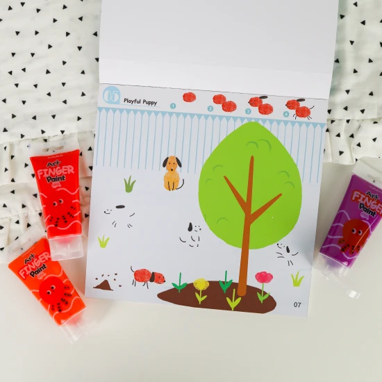 Omaľovánky pre prstové farby pre deti Svet Tookyland