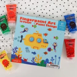 Maľovanie prstovými farbami Level 1 Svet 30 listov