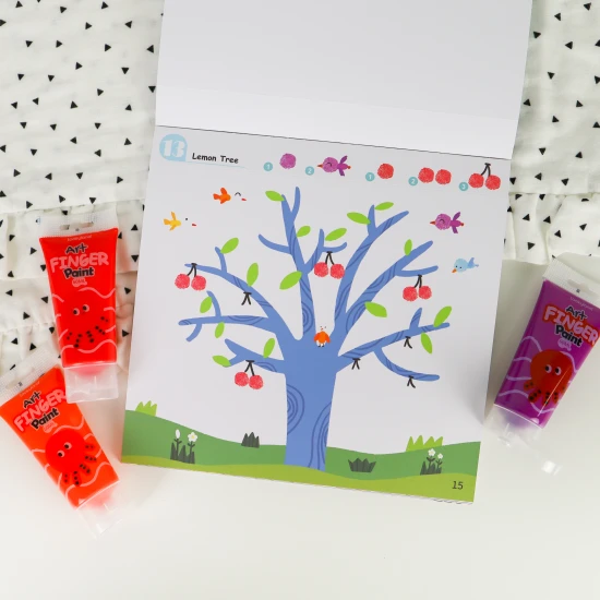 Omaľovánky pre prstové farby pre deti Svet Tookyland