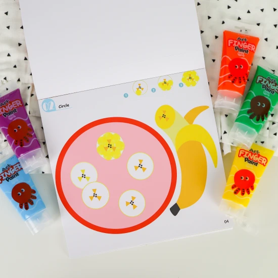 Omaľovánky pre prstové farby pre deti Umelec Tookyland