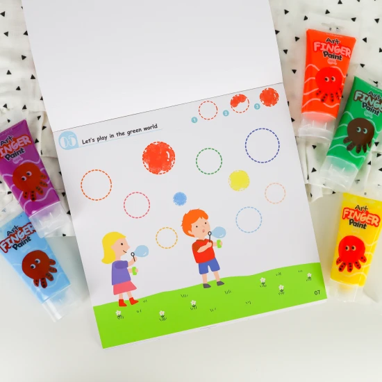 Omaľovánky pre prstové farby pre deti Umelec Tookyland