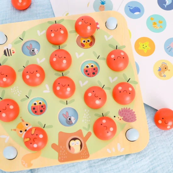 Drevene pexeso Jablká Pastel