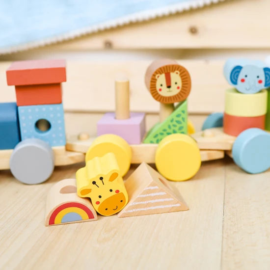 Drevený skladací vláčik