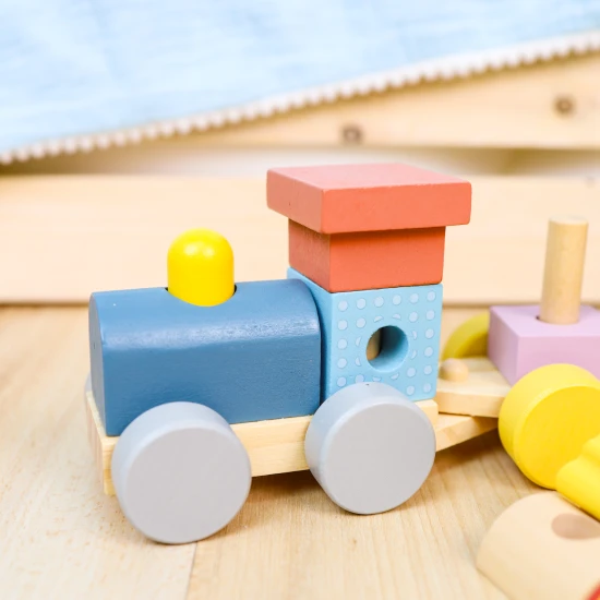 Drevený skladací vláčik