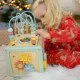 Drevená motorická kocka s aktivitami Louka Pastel Tooky Toy