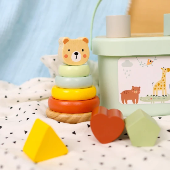 Sada drevených hraciek pre deti 3 v 1