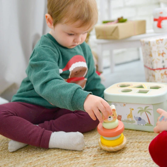 Sada drevených hraciek pre deti 3 v 1