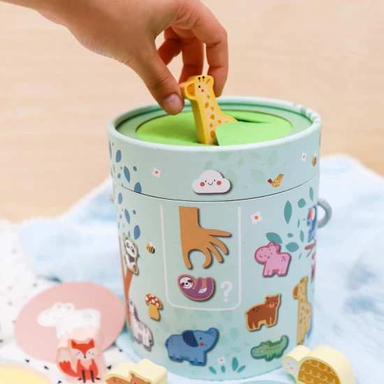 Hmataj a nájdi Zvieratká Spoločenská hra pre deti  Tooky Toy