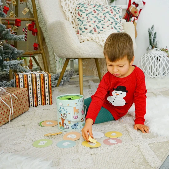 Hmataj a nájdi Zvieratká Spoločenská hra pre deti  Tooky Toy