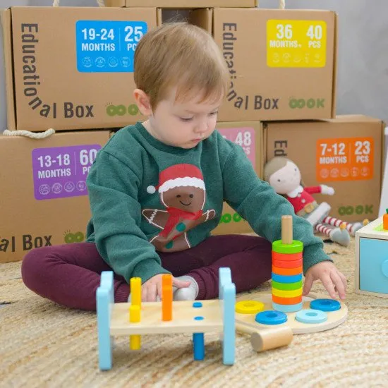 13–18 mesiacov Edukačný box Midi Didaktické hračky od 1 roku Tooky Toy