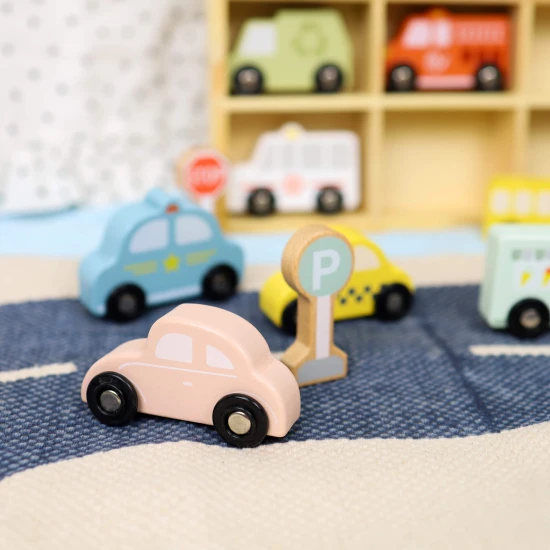 Drevená autíčka sada